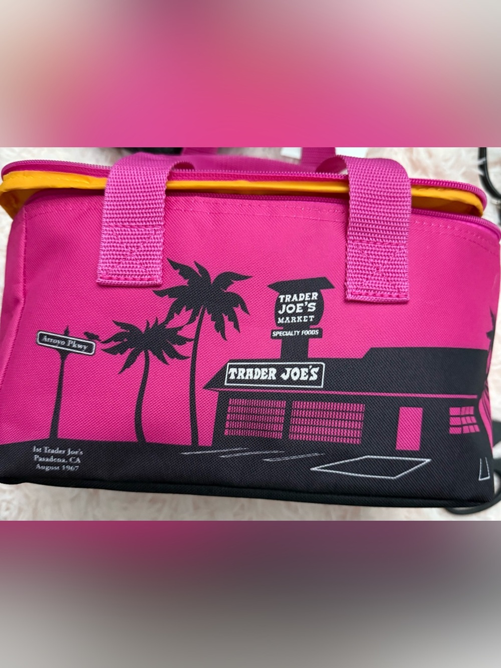 Sold Out Trader Joe’s Mini Insulated bag Magenta Rare Color
